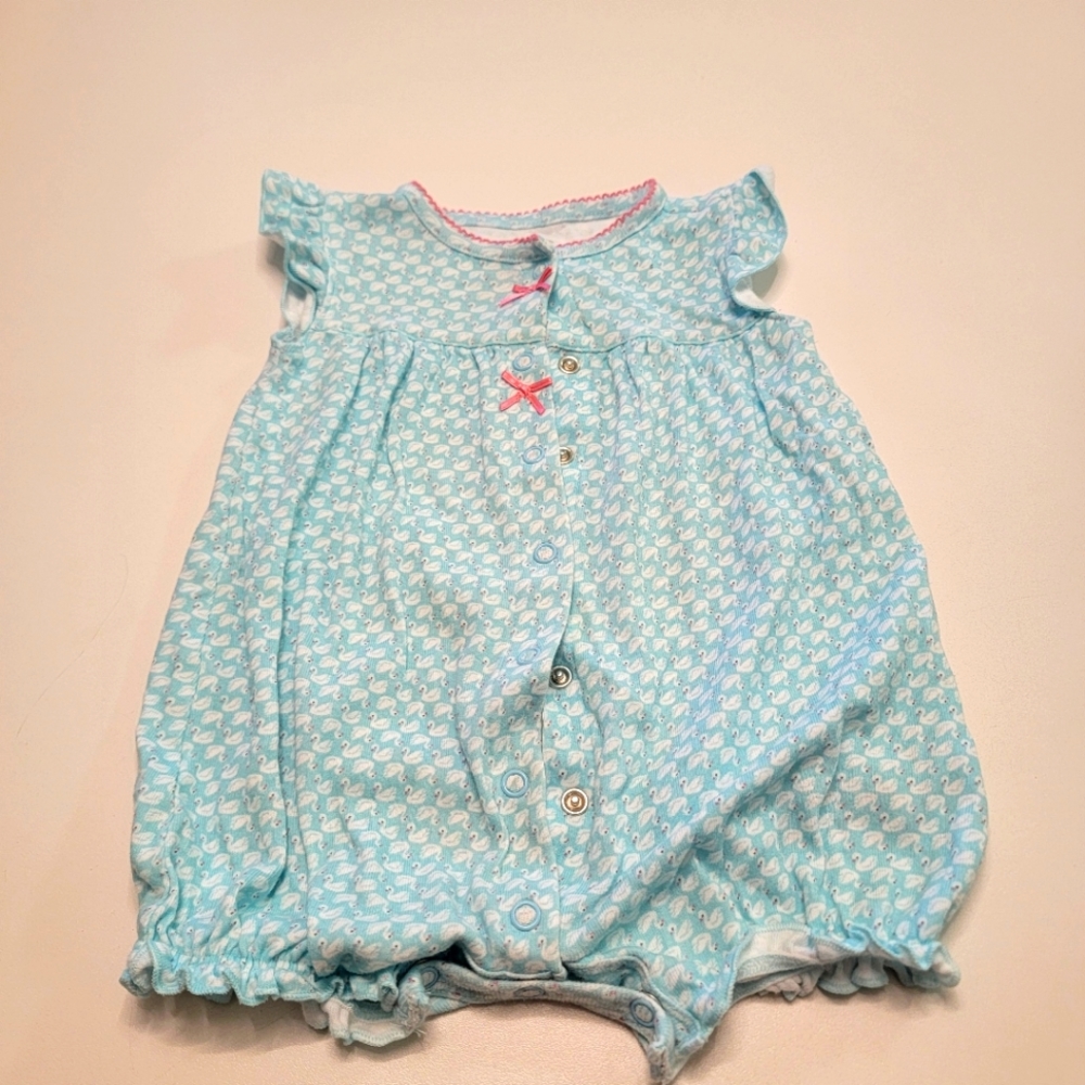 Carter's Simple Joy Swan 12 month romper